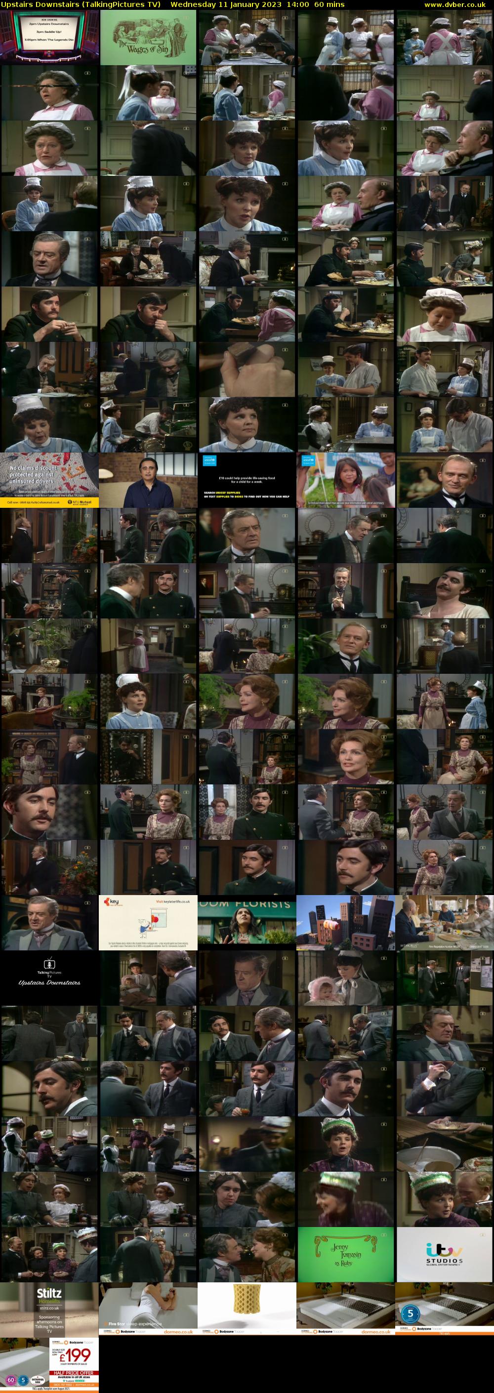 Upstairs Downstairs (TalkingPictures TV) Wednesday 11 January 2023 14:00 - 15:00