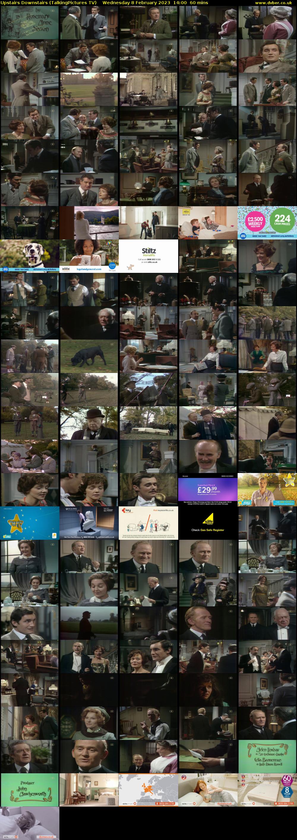Upstairs Downstairs (TalkingPictures TV) Wednesday 8 February 2023 14:00 - 15:00