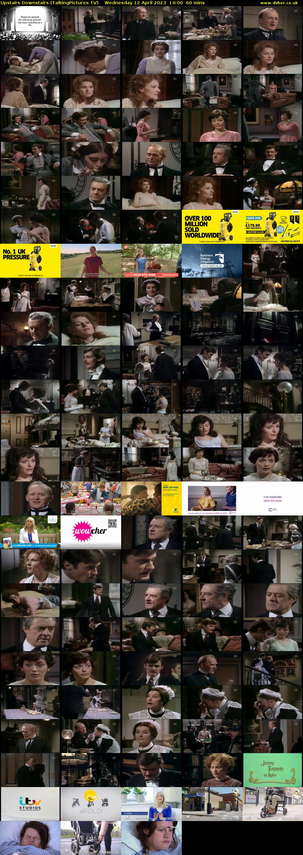 Upstairs Downstairs (TalkingPictures TV) Wednesday 12 April 2023 14:00 - 15:00