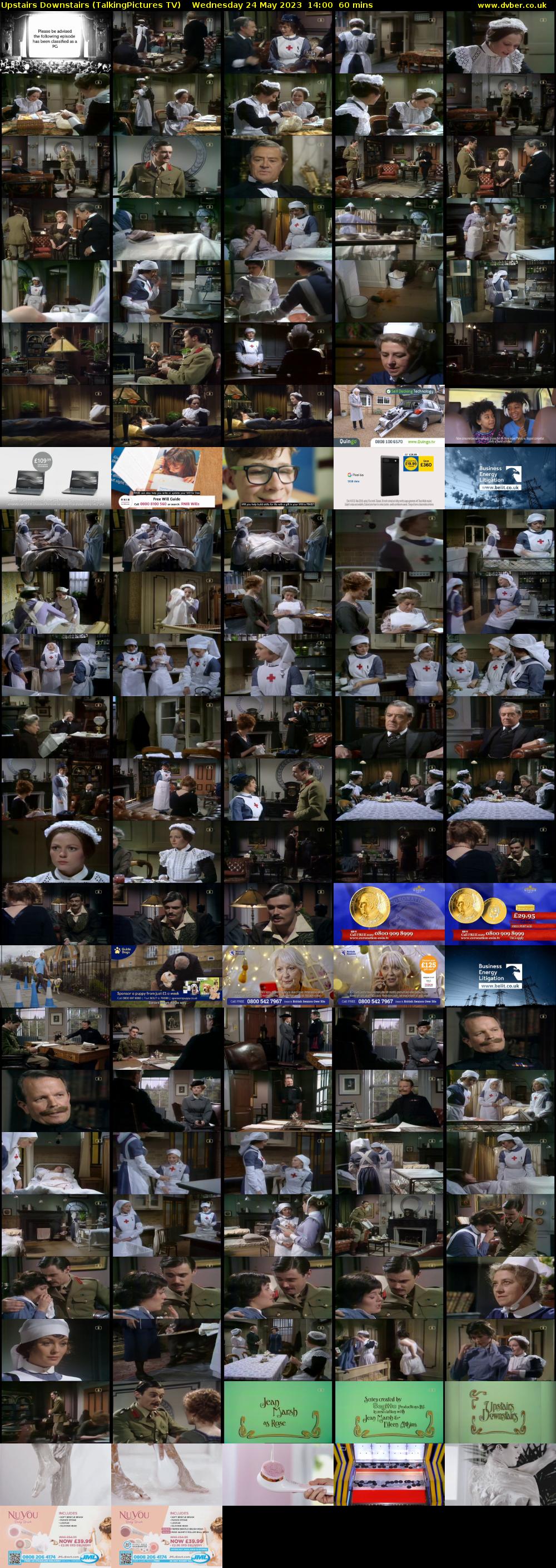 Upstairs Downstairs (TalkingPictures TV) Wednesday 24 May 2023 14:00 - 15:00