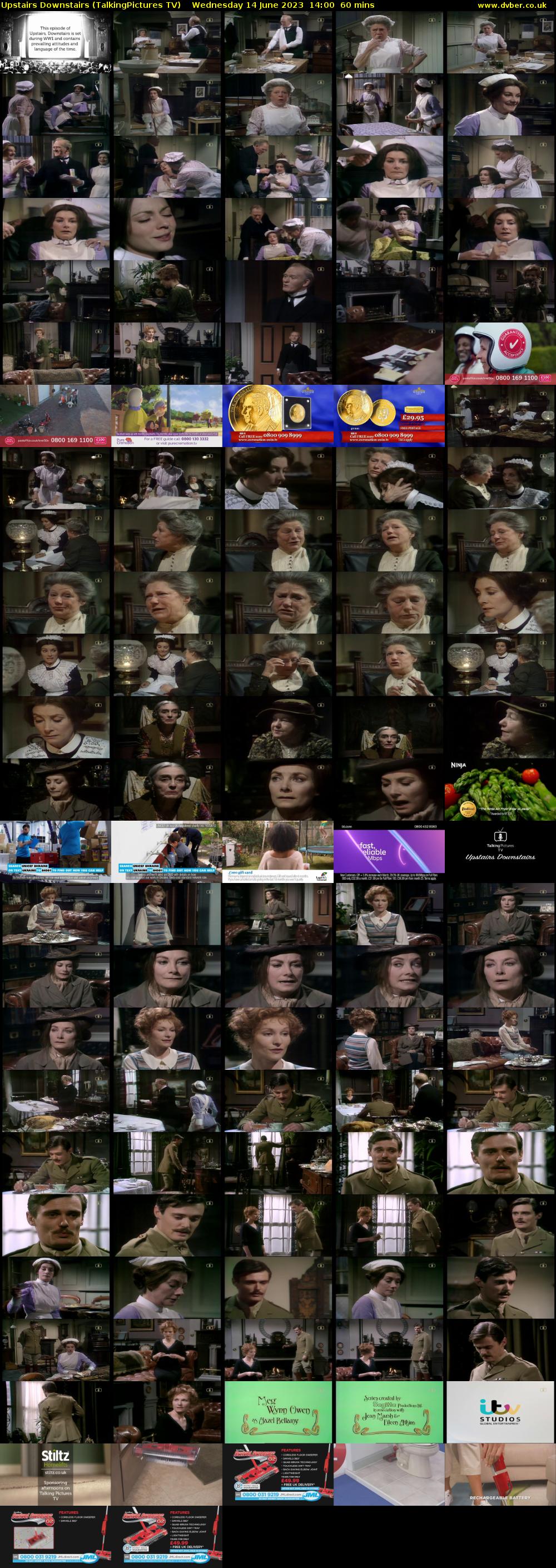Upstairs Downstairs (TalkingPictures TV) Wednesday 14 June 2023 14:00 - 15:00