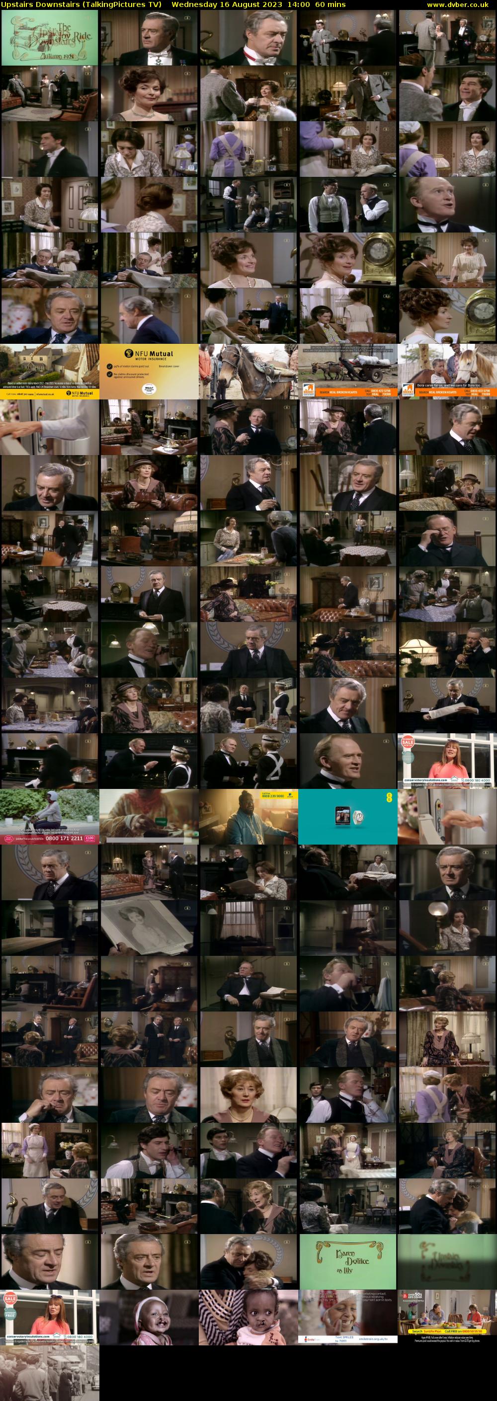 Upstairs Downstairs (TalkingPictures TV) Wednesday 16 August 2023 14:00 - 15:00