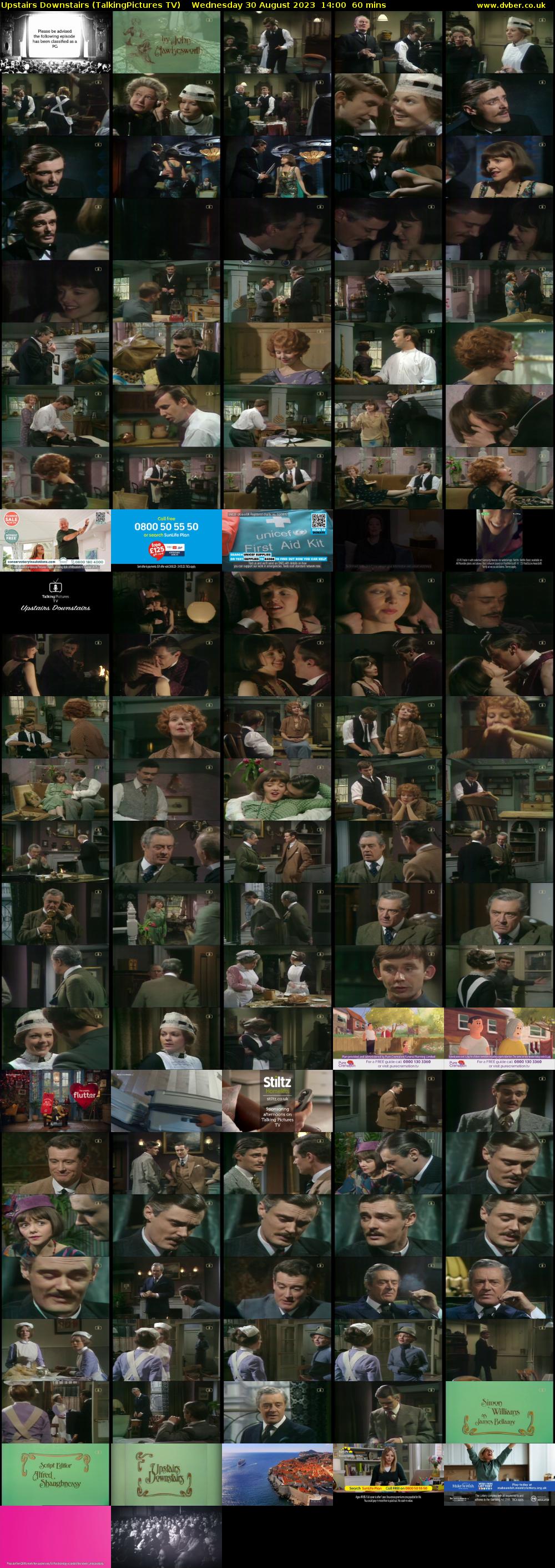 Upstairs Downstairs (TalkingPictures TV) Wednesday 30 August 2023 14:00 - 15:00