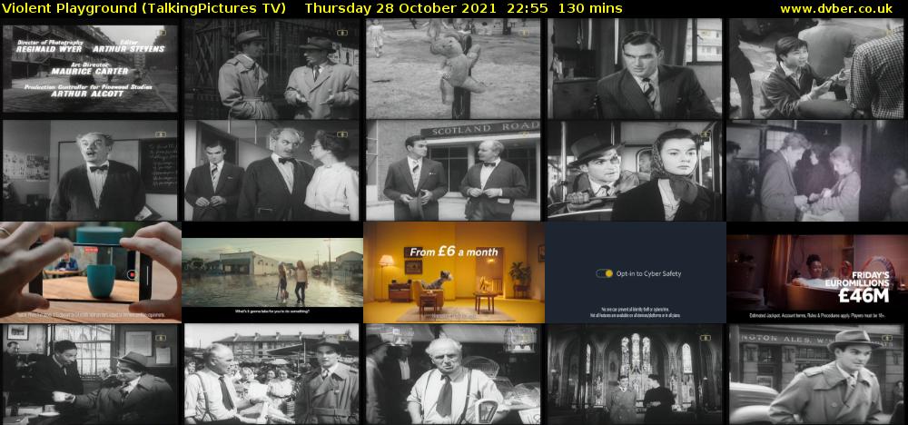 Violent Playground (TalkingPictures TV) Thursday 28 October 2021 22:55 - 01:05