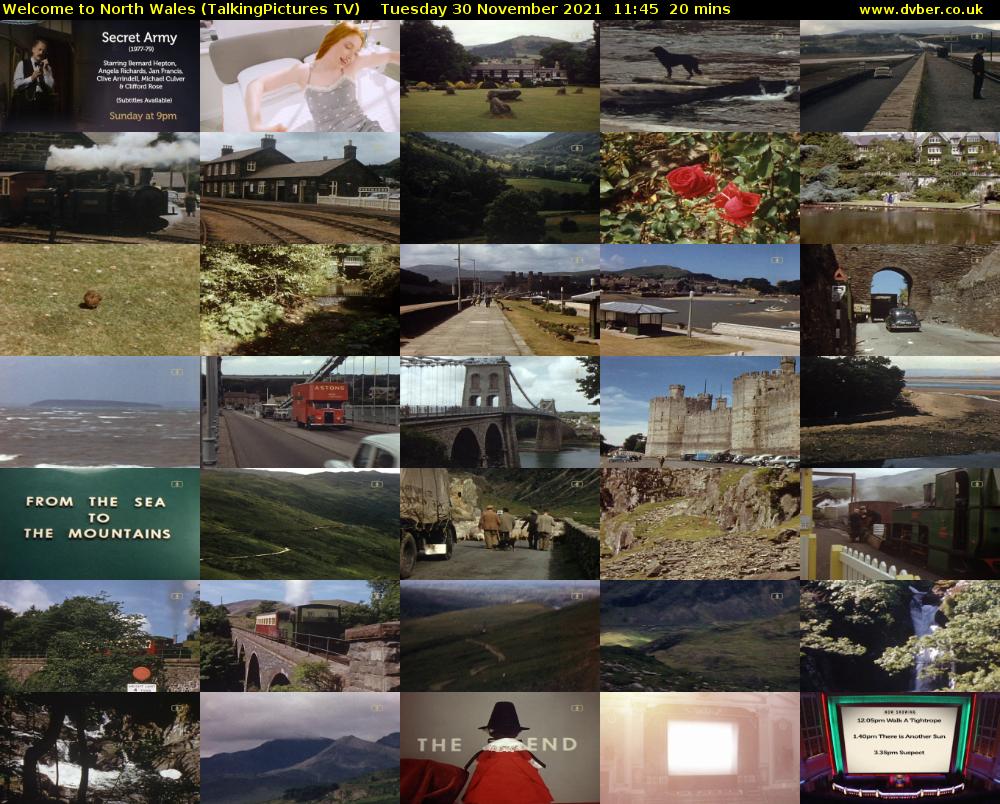Welcome to North Wales (TalkingPictures TV) Tuesday 30 November 2021 11:45 - 12:05