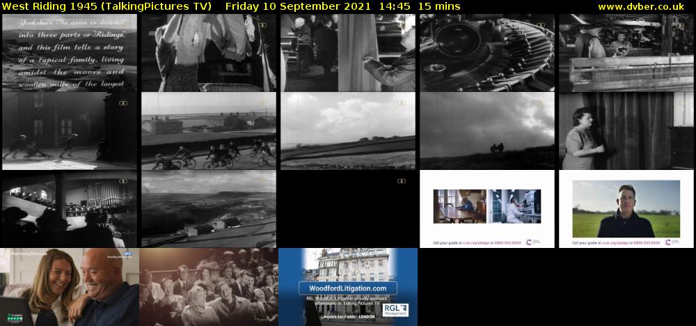 West Riding 1945 (TalkingPictures TV) Friday 10 September 2021 14:45 - 15:00