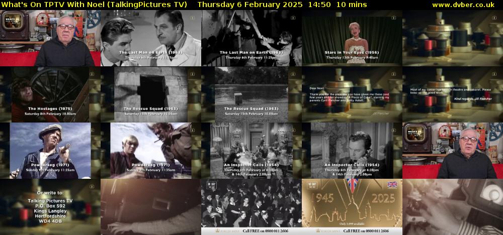 What's On TPTV With Noel (TalkingPictures TV) Thursday 6 February 2025 14:50 - 15:00