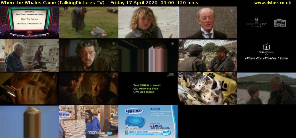 When the Whales Came (TalkingPictures TV) Friday 17 April 2020 09:00 - 11:00