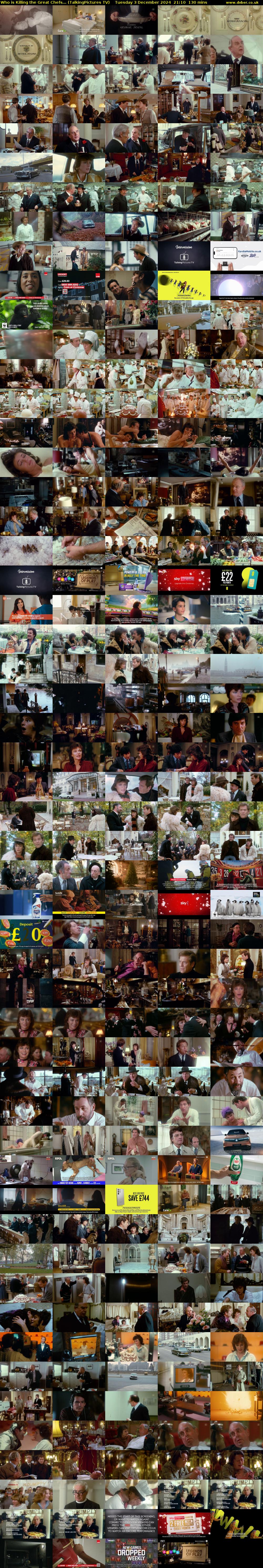 Who is Killing the Great Chefs... (TalkingPictures TV) Tuesday 3 December 2024 21:10 - 23:20