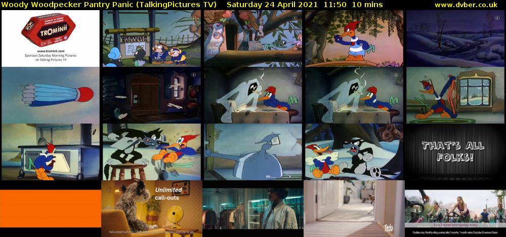 Woody Woodpecker Pantry Panic (TalkingPictures TV) Saturday 24 April 2021 11:50 - 12:00