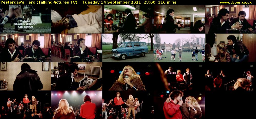 Yesterday's Hero (TalkingPictures TV) Tuesday 14 September 2021 23:00 - 00:50