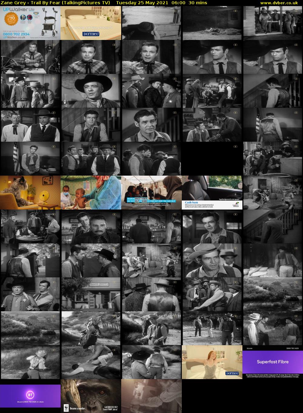 Zane Grey - Trail By Fear (TalkingPictures TV) Tuesday 25 May 2021 06:00 - 06:30