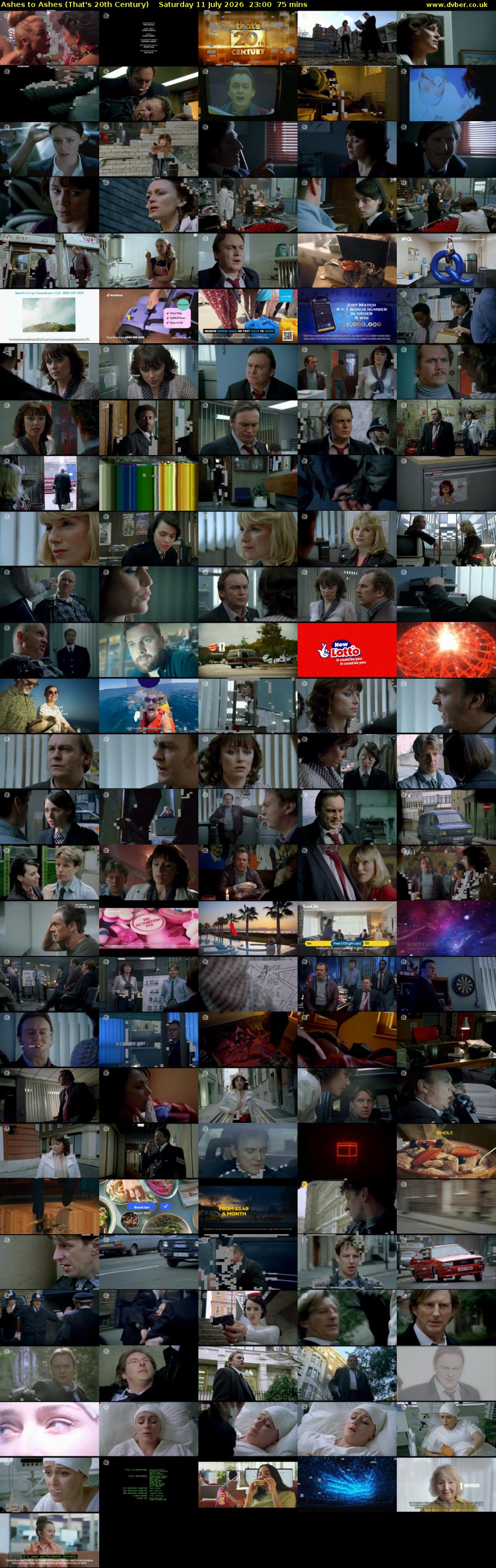 Ashes to Ashes (That's 20th Century) Saturday 11 July 2026 23:00 - 00:15