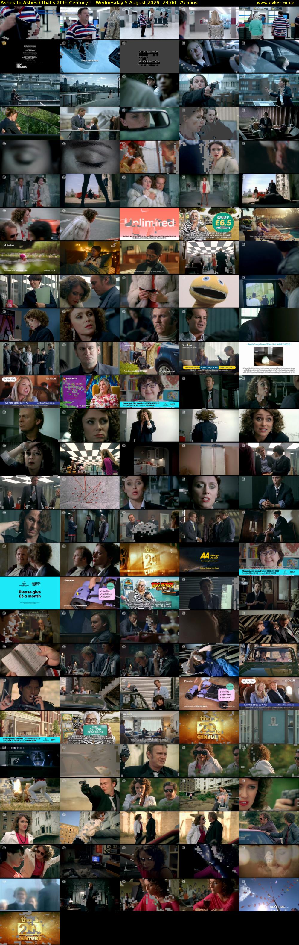 Ashes to Ashes (That's 20th Century) Wednesday 5 August 2026 23:00 - 00:15