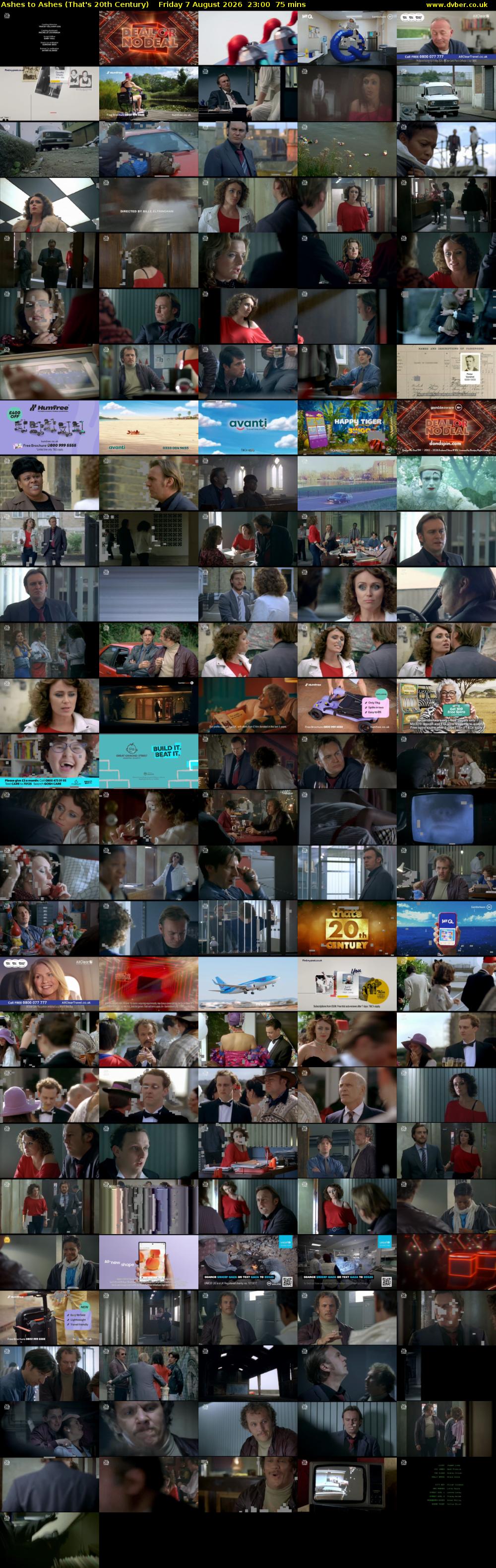 Ashes to Ashes (That's 20th Century) Friday 7 August 2026 23:00 - 00:15