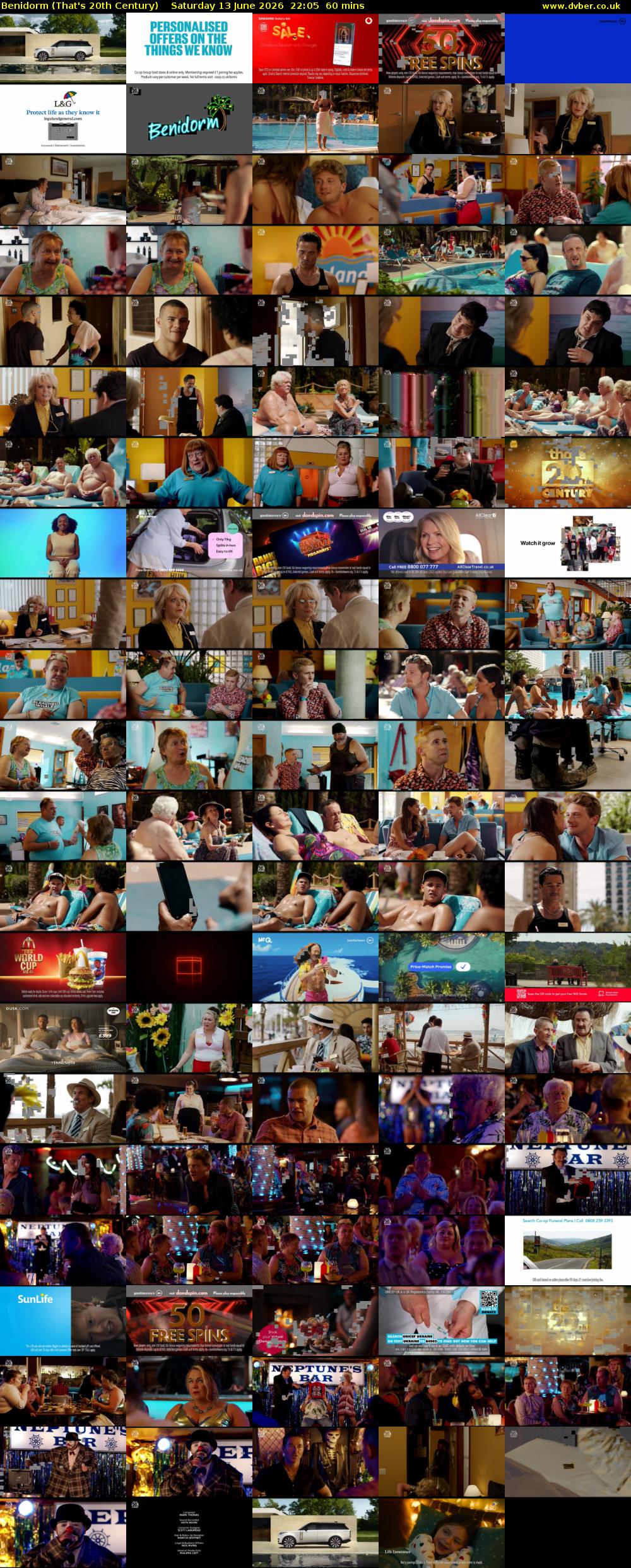 Benidorm (That's 20th Century) Saturday 13 June 2026 22:05 - 23:05