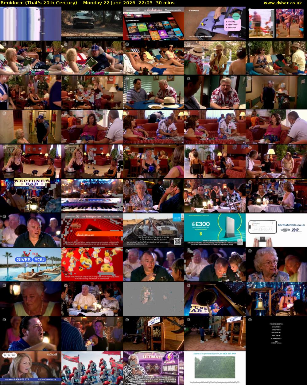 Benidorm (That's 20th Century) Monday 22 June 2026 22:05 - 22:35
