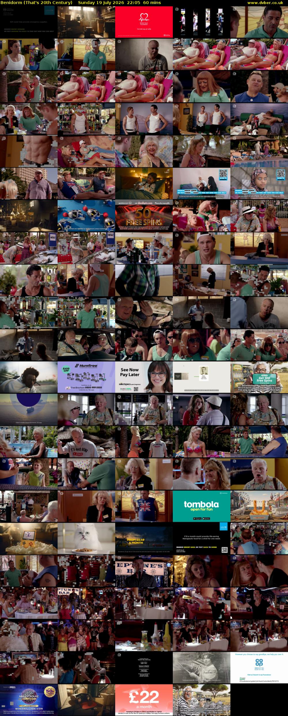 Benidorm (That's 20th Century) Sunday 19 July 2026 22:05 - 23:05