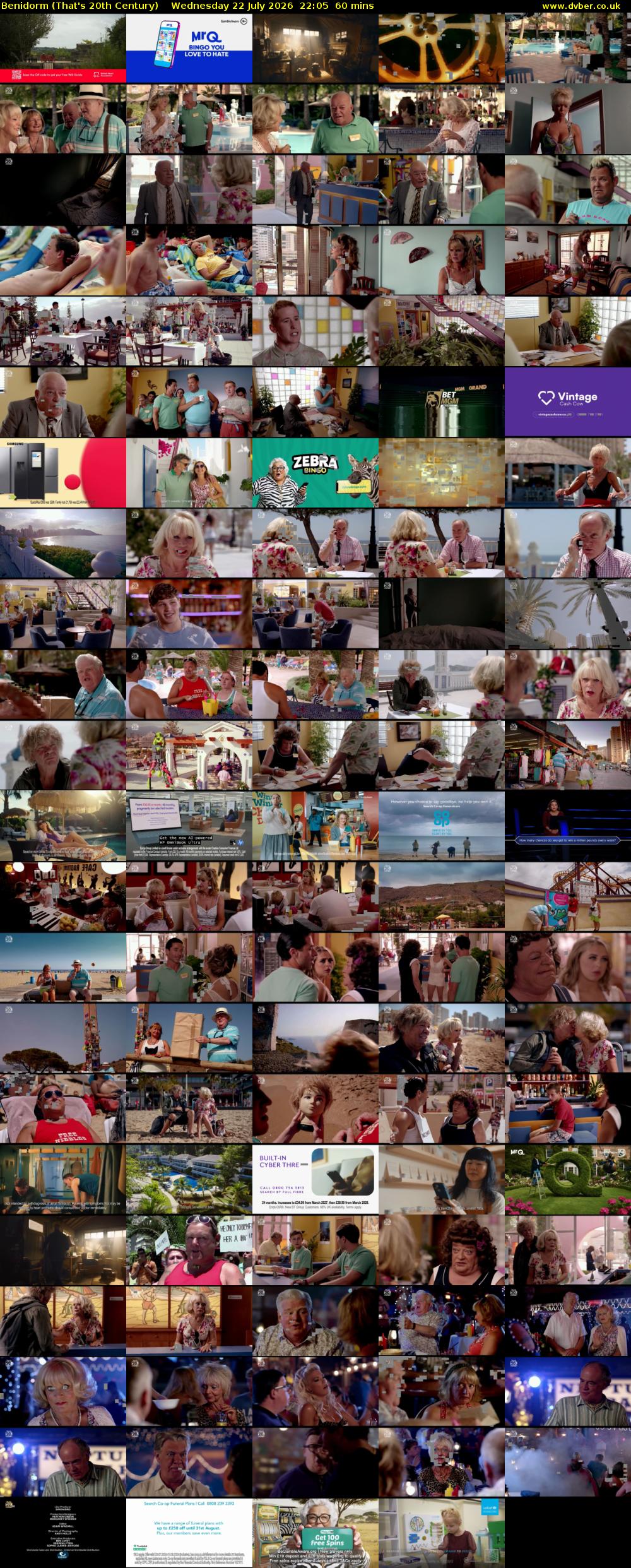 Benidorm (That's 20th Century) Wednesday 22 July 2026 22:05 - 23:05