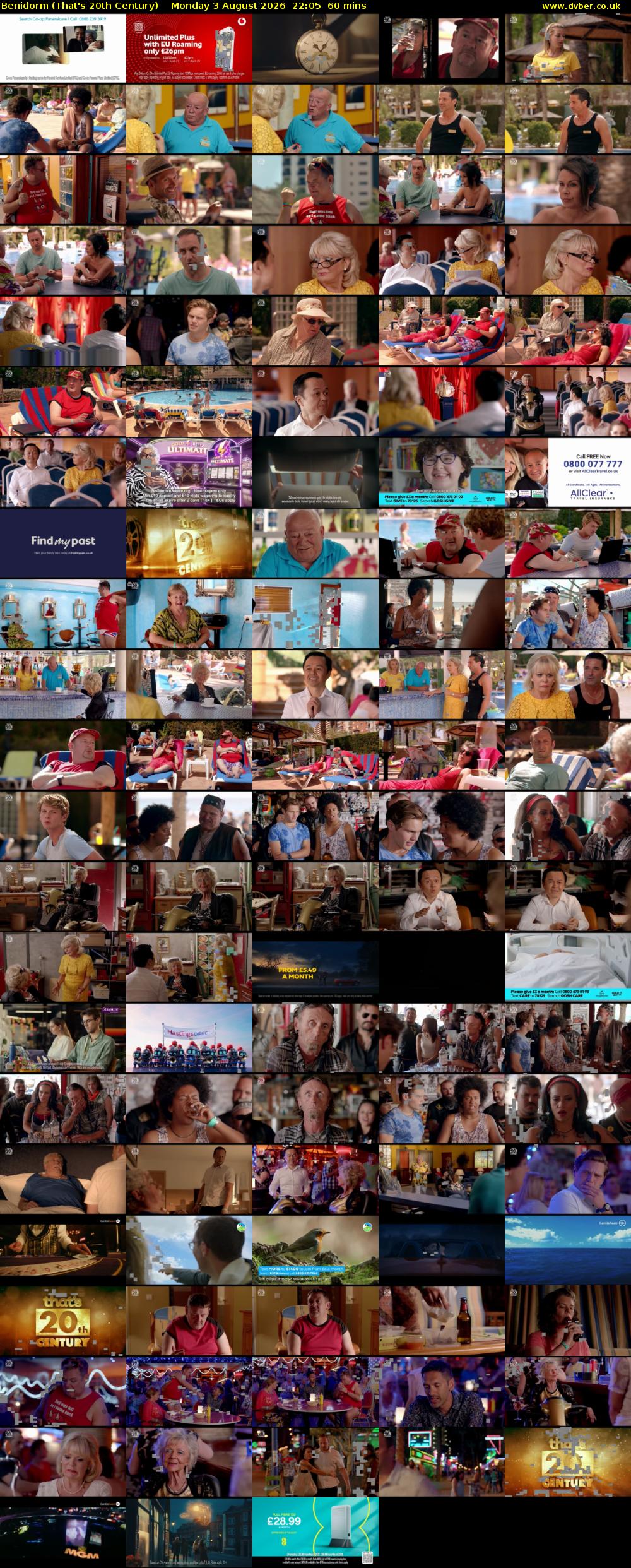 Benidorm (That's 20th Century) Monday 3 August 2026 22:05 - 23:05