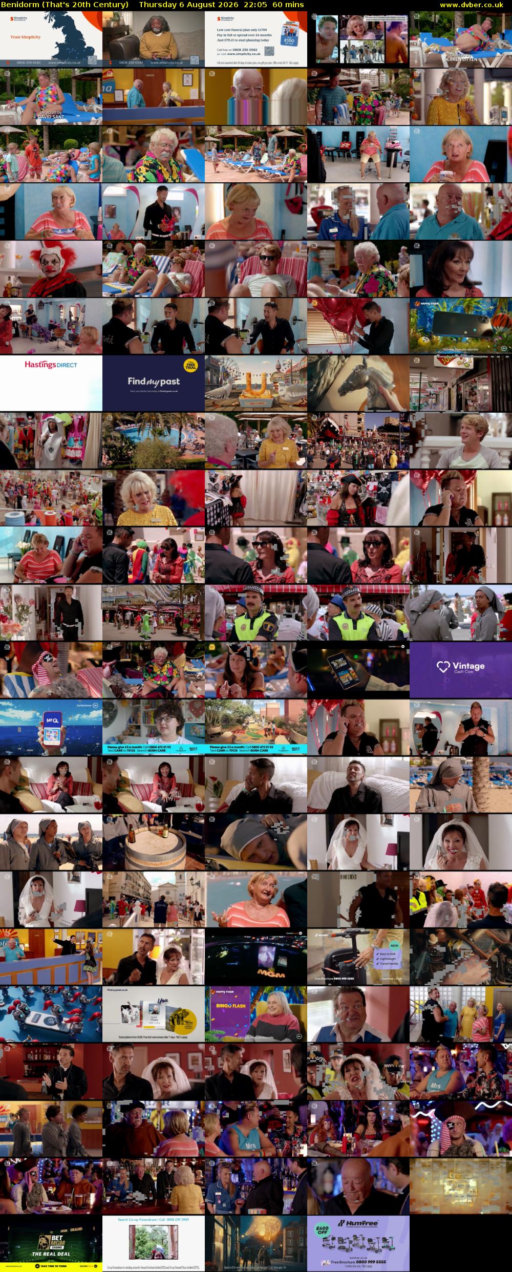 Benidorm (That's 20th Century) Thursday 6 August 2026 22:05 - 23:05