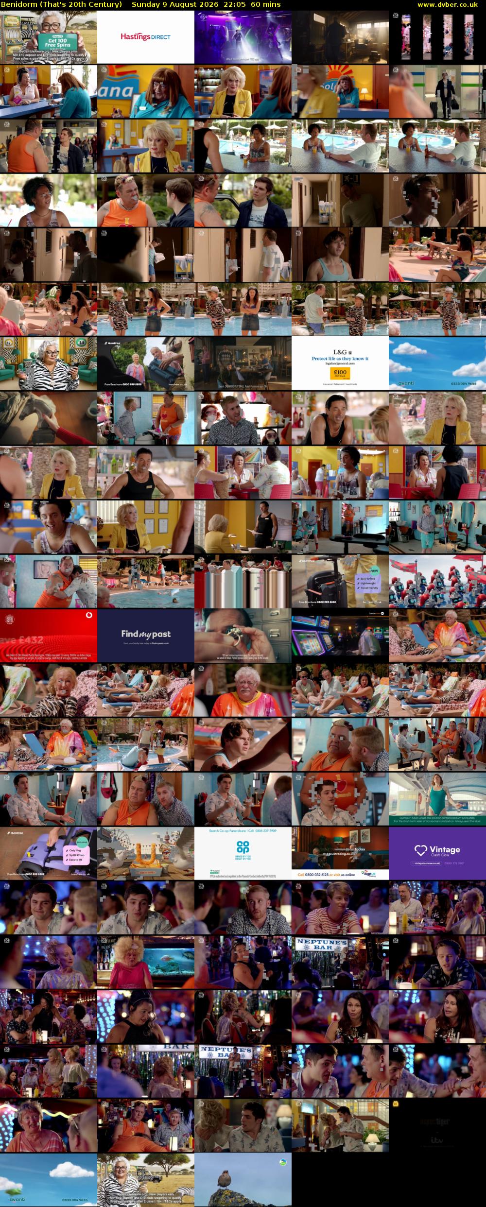 Benidorm (That's 20th Century) Sunday 9 August 2026 22:05 - 23:05