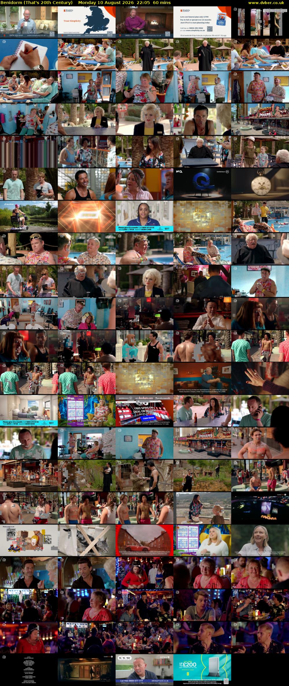 Benidorm (That's 20th Century) Monday 10 August 2026 22:05 - 23:05