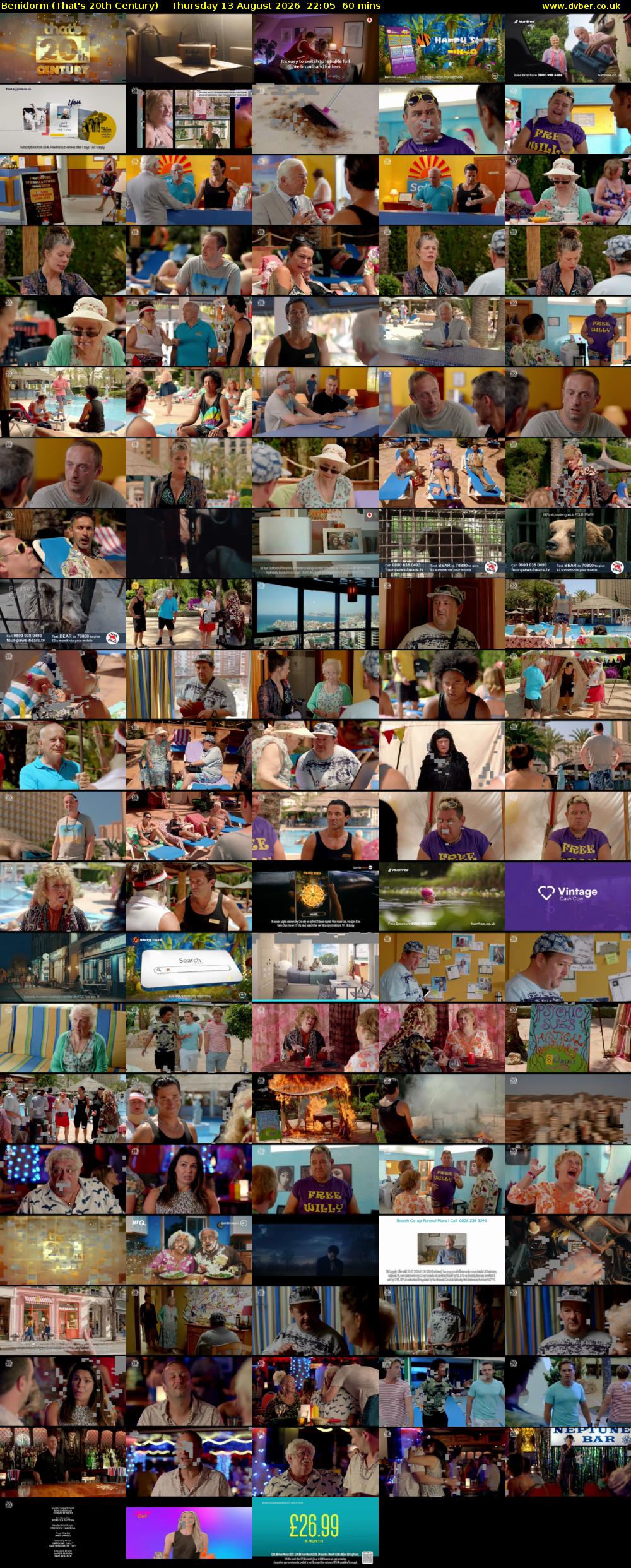Benidorm (That's 20th Century) Thursday 13 August 2026 22:05 - 23:05