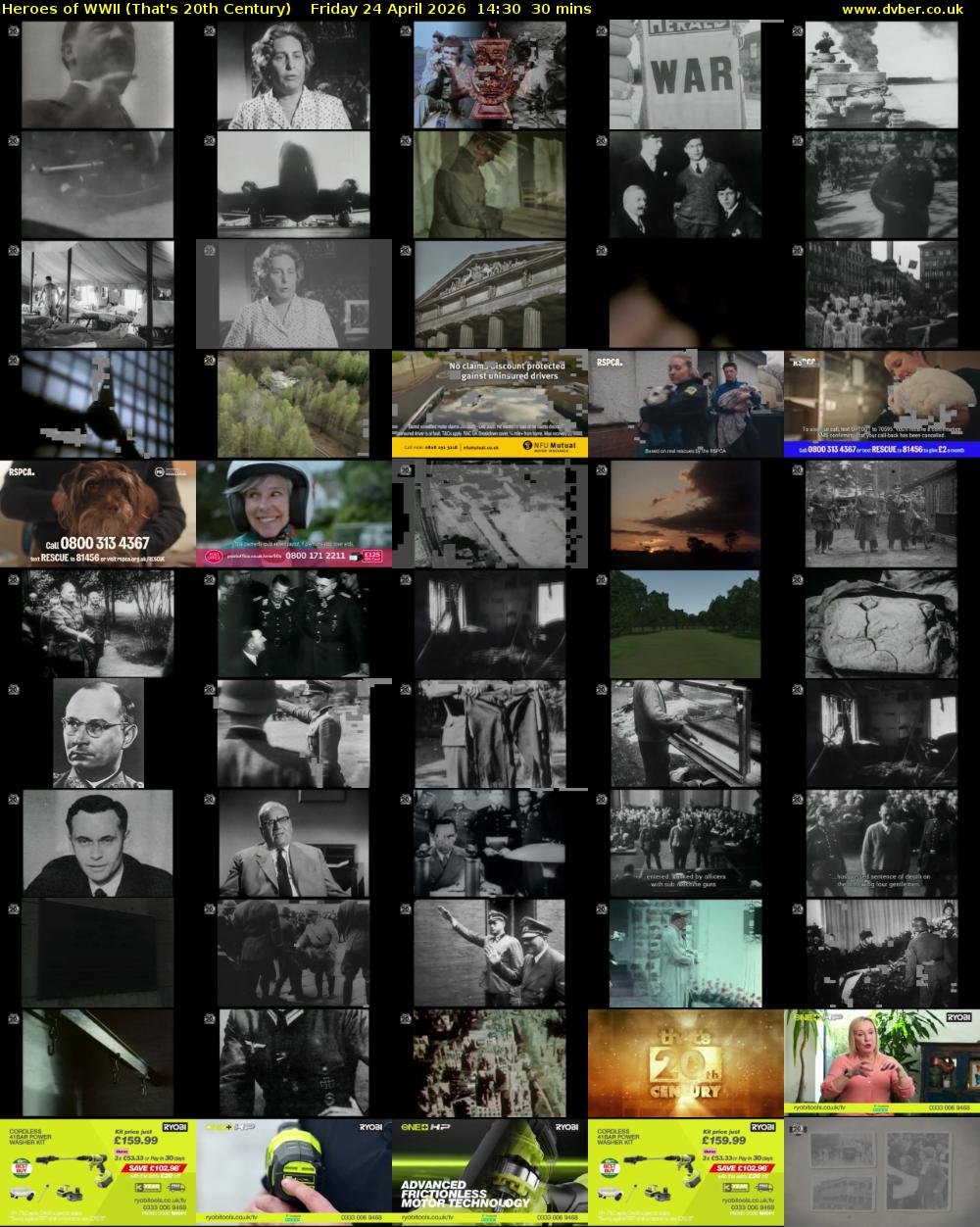Heroes of WWII (That's 20th Century) Friday 24 April 2026 14:30 - 15:00