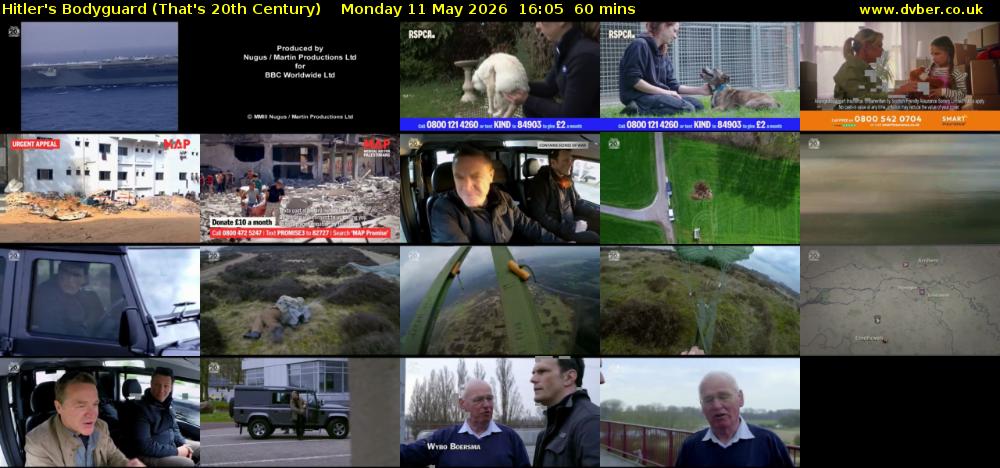 Hitler's Bodyguard (That's 20th Century) Monday 11 May 2026 16:05 - 17:05