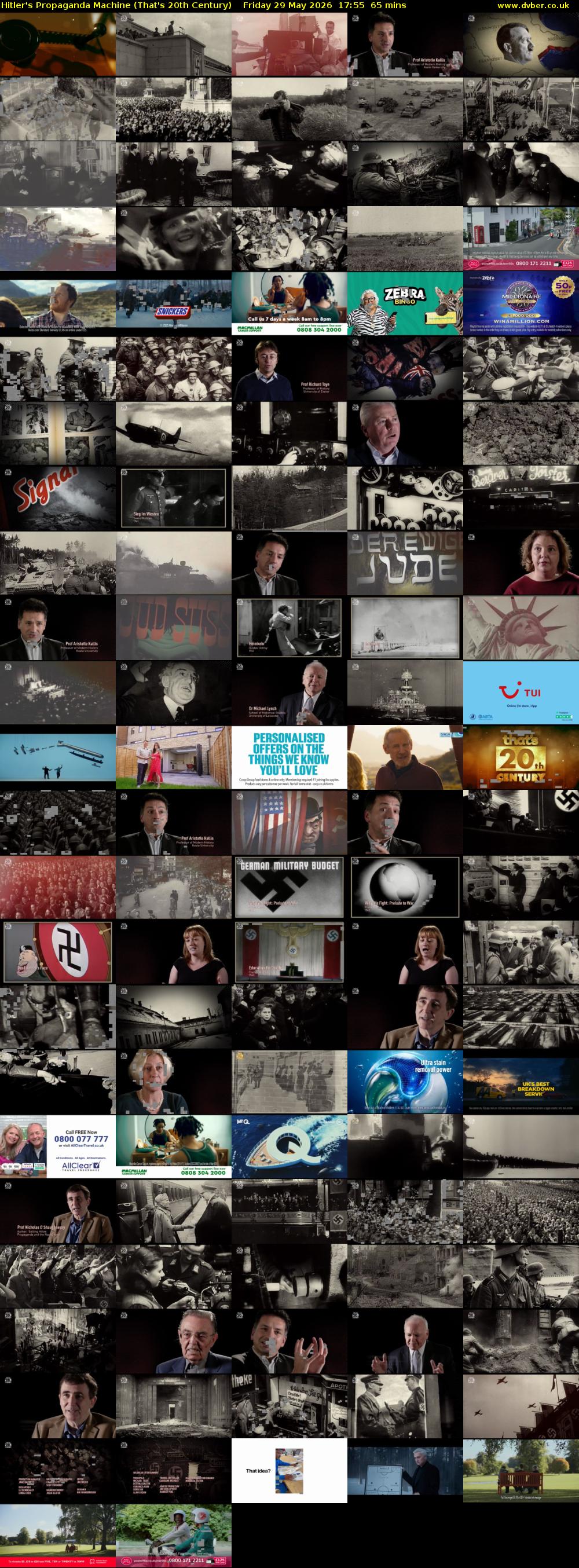 Hitler's Propaganda Machine (That's 20th Century) Friday 29 May 2026 17:55 - 19:00
