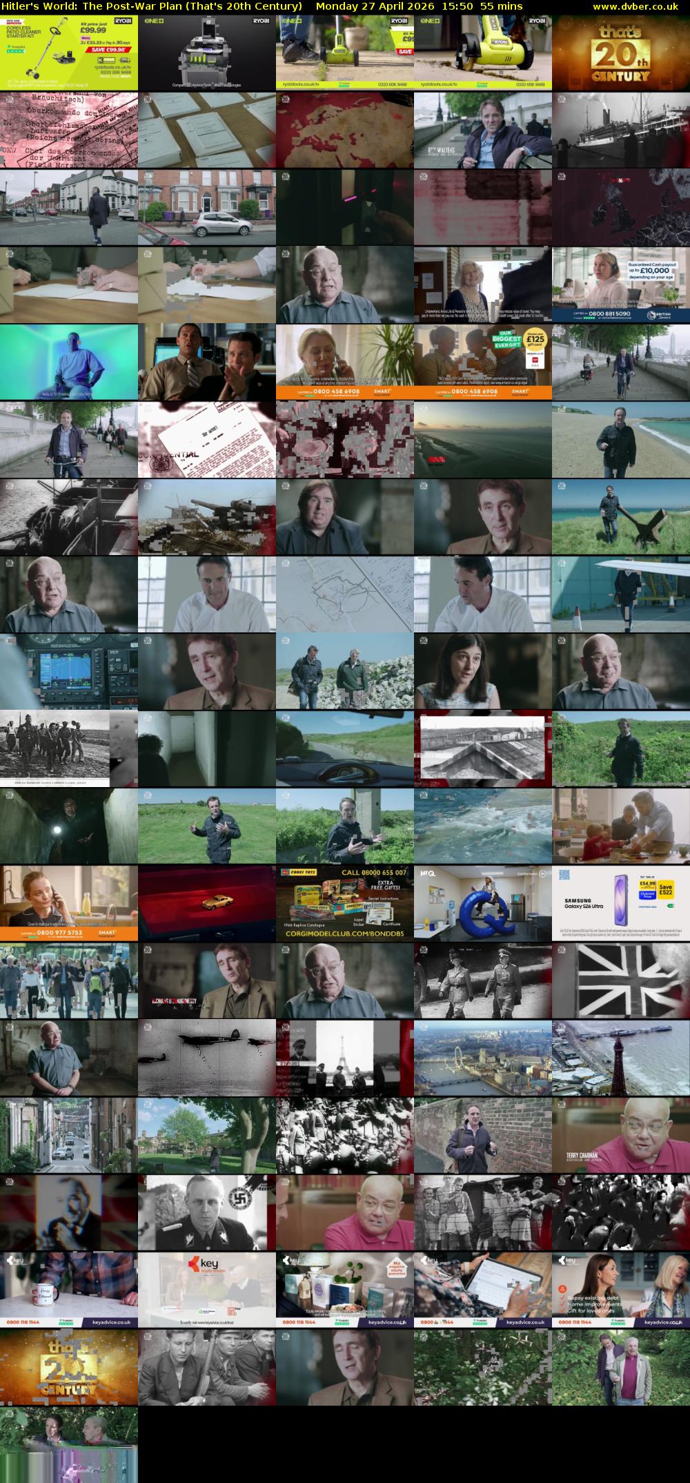 Hitler's World: The Post-War Plan (That's 20th Century) Monday 27 April 2026 15:50 - 16:45