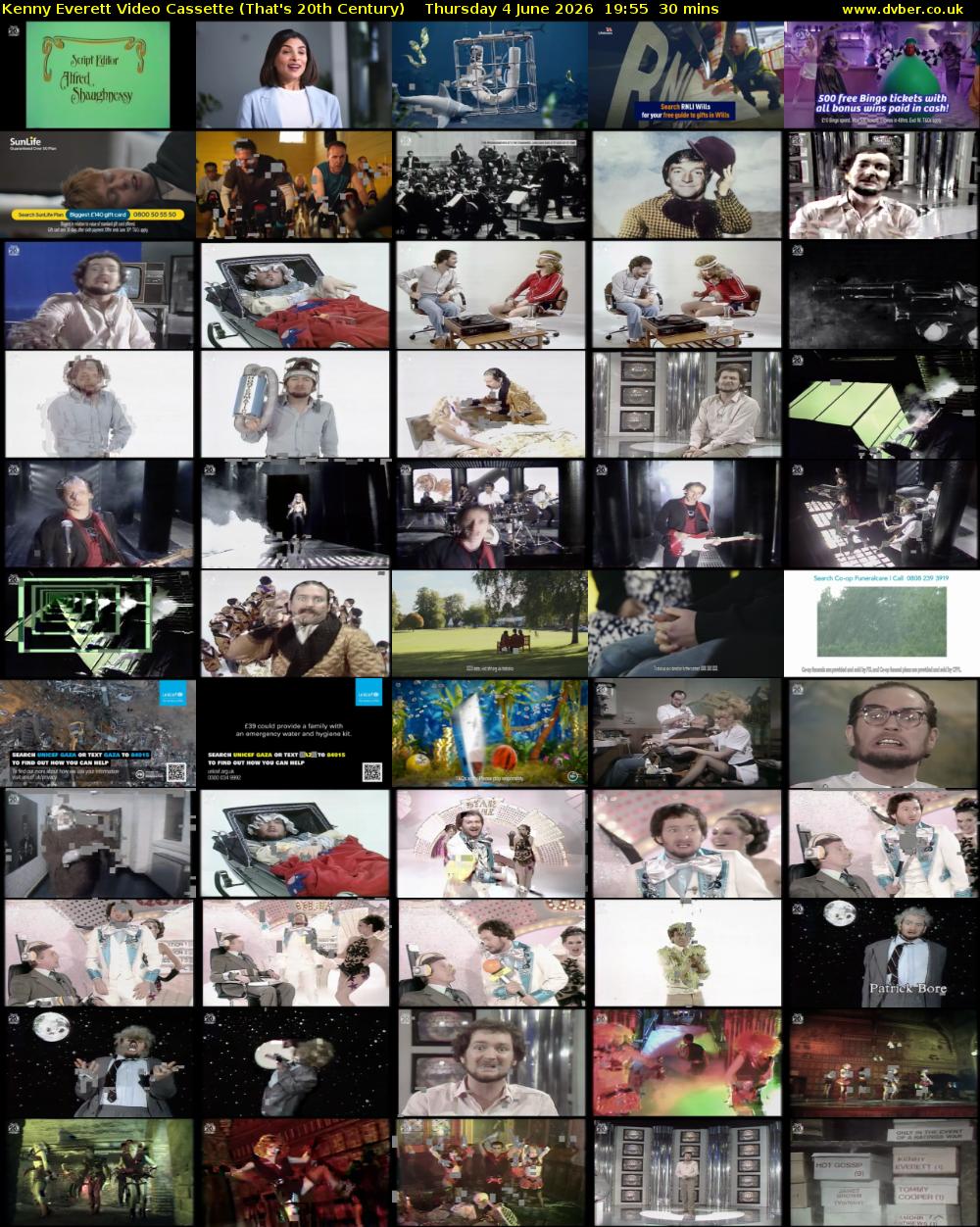 Kenny Everett Video Cassette (That's 20th Century) Thursday 4 June 2026 19:55 - 20:25