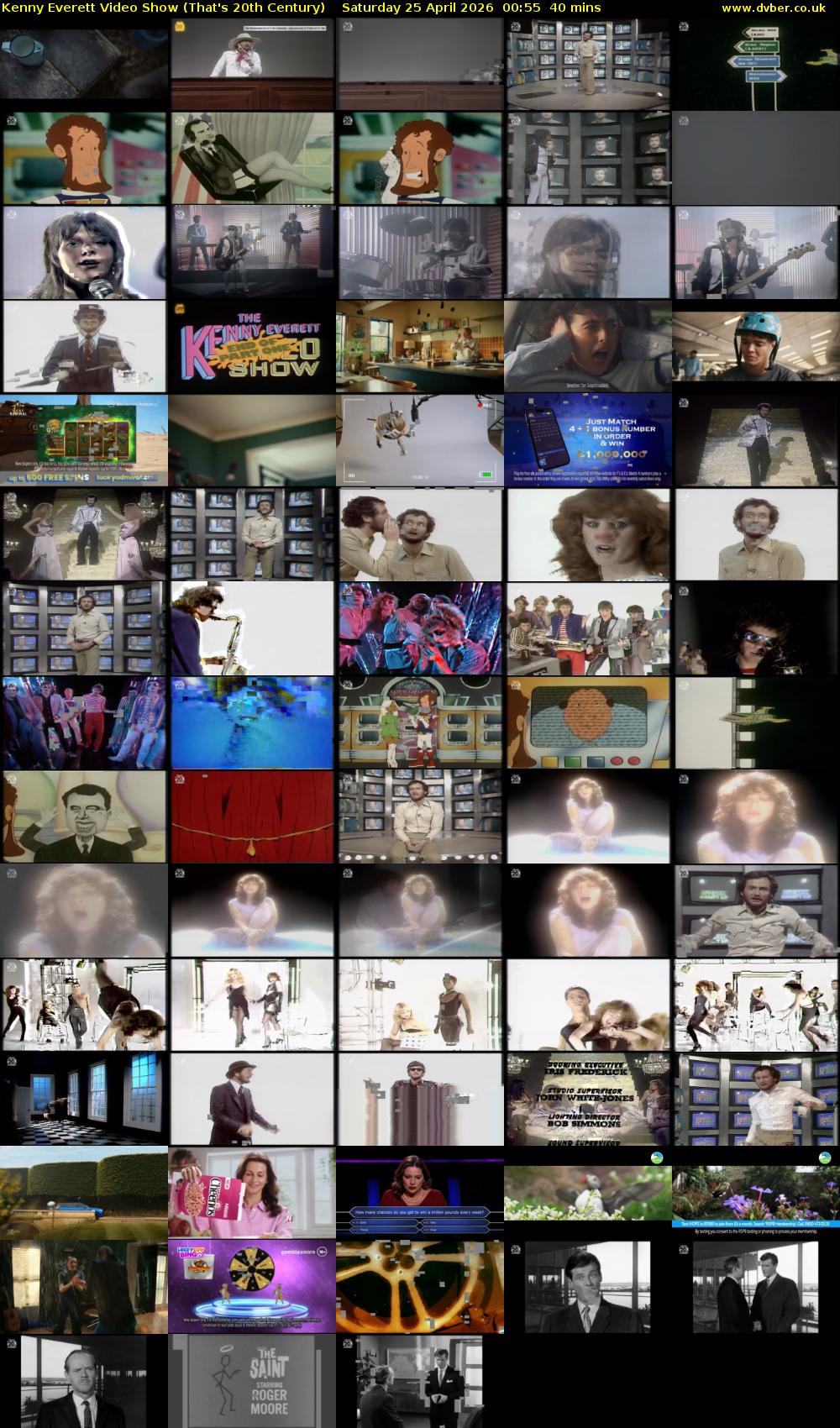 Kenny Everett Video Show (That's 20th Century) Saturday 25 April 2026 00:55 - 01:35