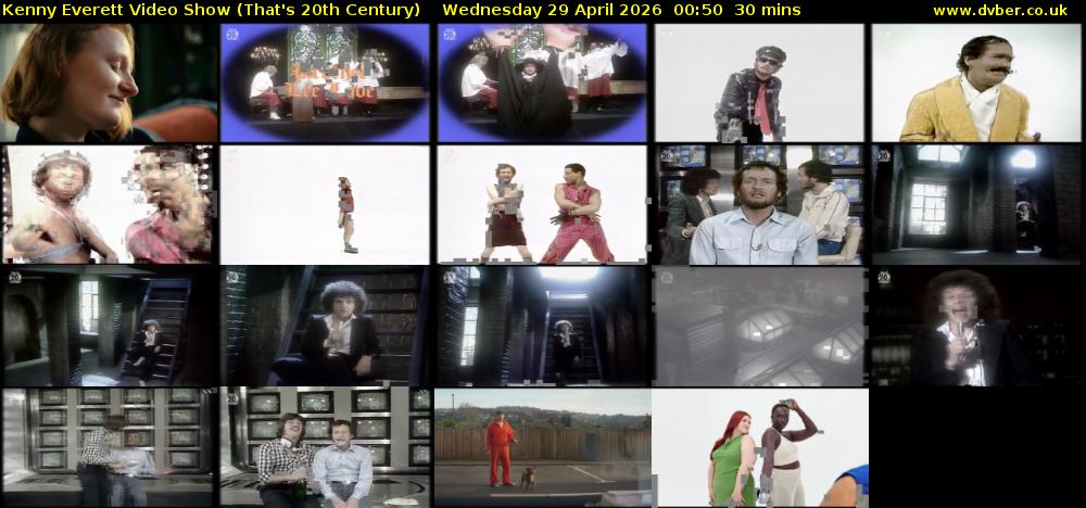 Kenny Everett Video Show (That's 20th Century) Wednesday 29 April 2026 00:50 - 01:20