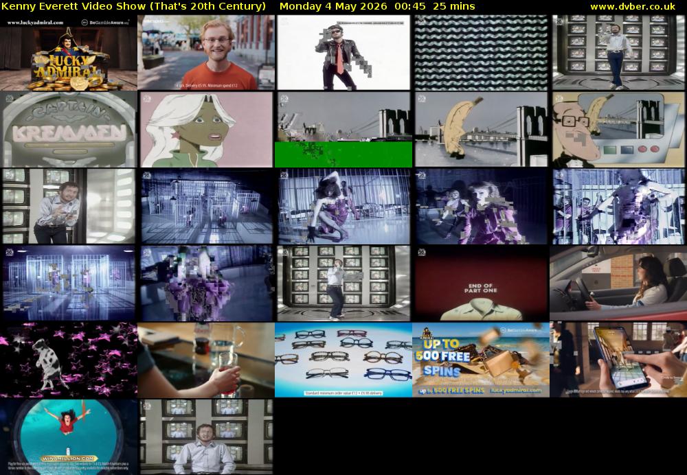 Kenny Everett Video Show (That's 20th Century) Monday 4 May 2026 00:45 - 01:10
