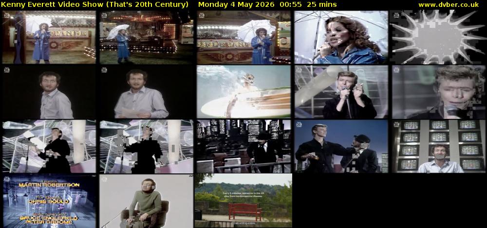 Kenny Everett Video Show (That's 20th Century) Monday 4 May 2026 00:55 - 01:20