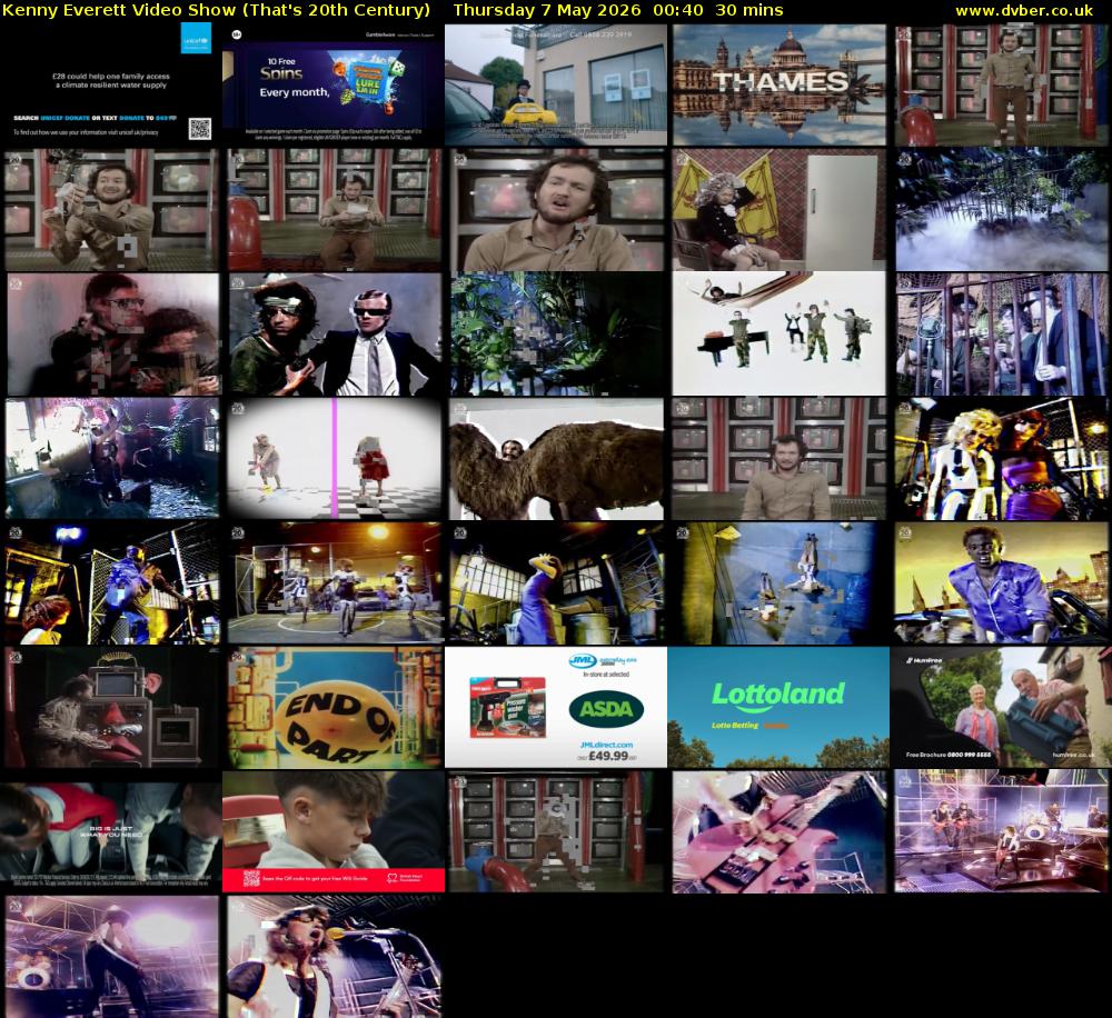 Kenny Everett Video Show (That's 20th Century) Thursday 7 May 2026 00:40 - 01:10