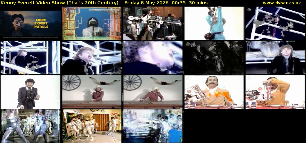 Kenny Everett Video Show (That's 20th Century) Friday 8 May 2026 00:35 - 01:05