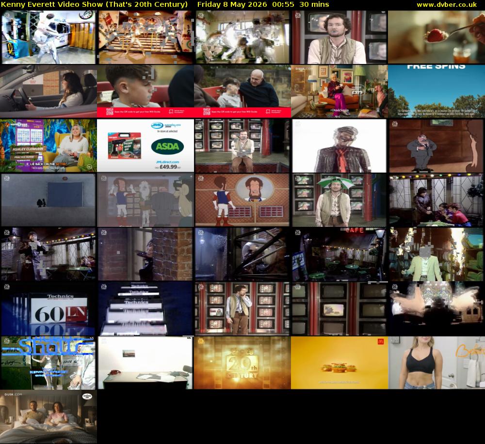 Kenny Everett Video Show (That's 20th Century) Friday 8 May 2026 00:55 - 01:25