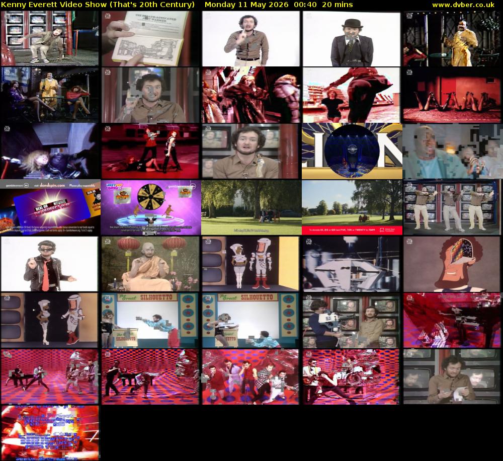 Kenny Everett Video Show (That's 20th Century) Monday 11 May 2026 00:40 - 01:00