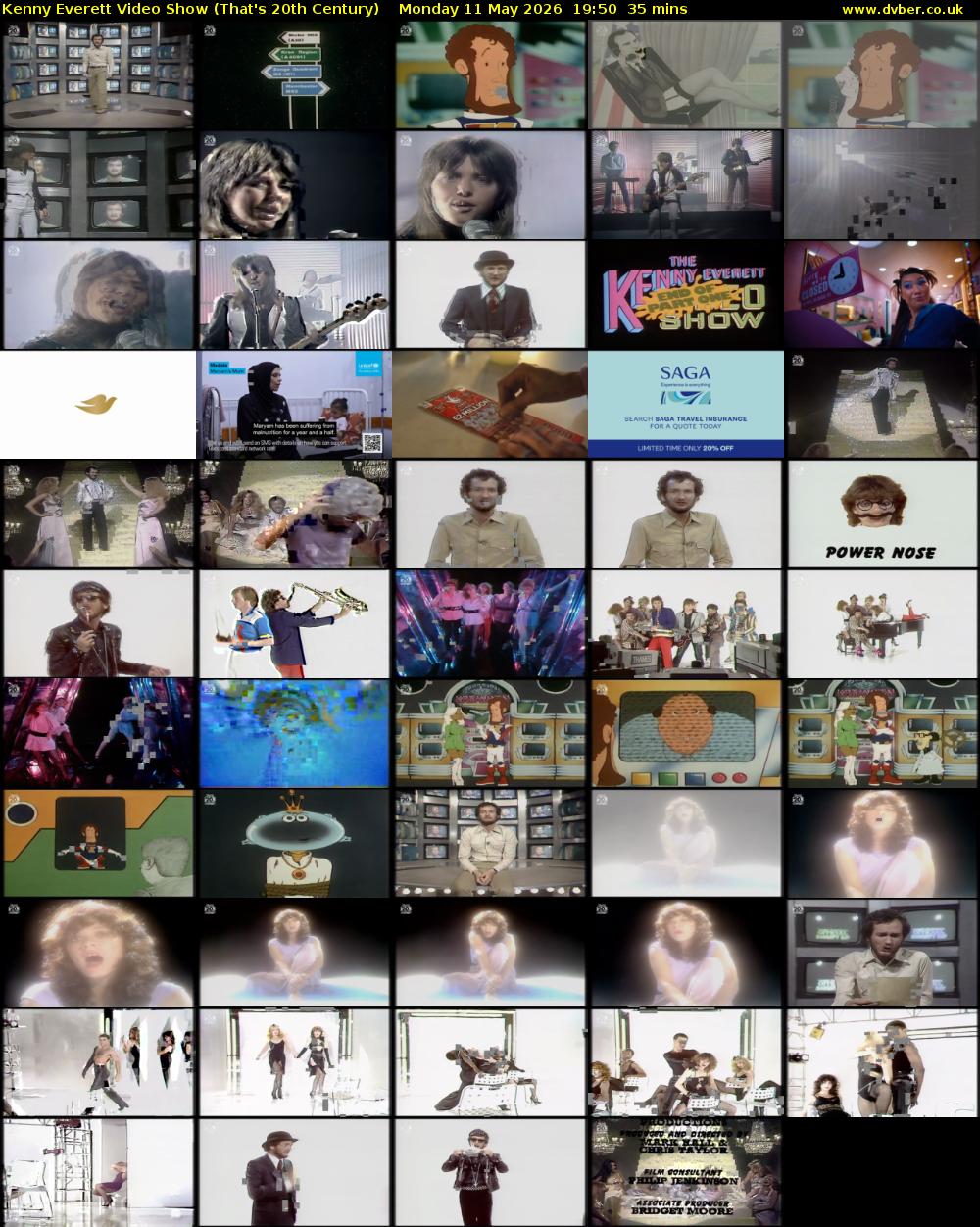 Kenny Everett Video Show (That's 20th Century) Monday 11 May 2026 19:50 - 20:25