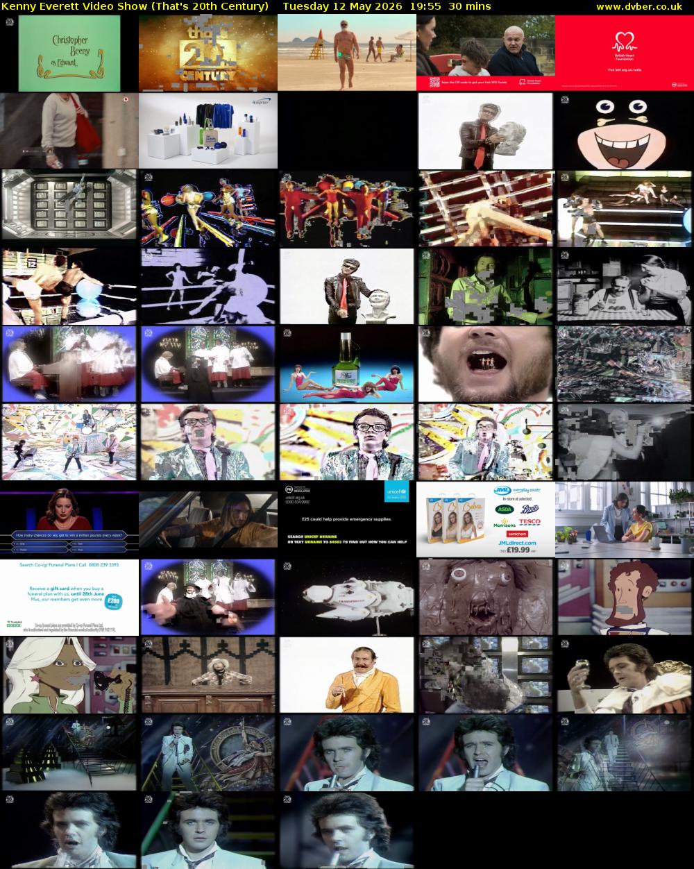 Kenny Everett Video Show (That's 20th Century) Tuesday 12 May 2026 19:55 - 20:25