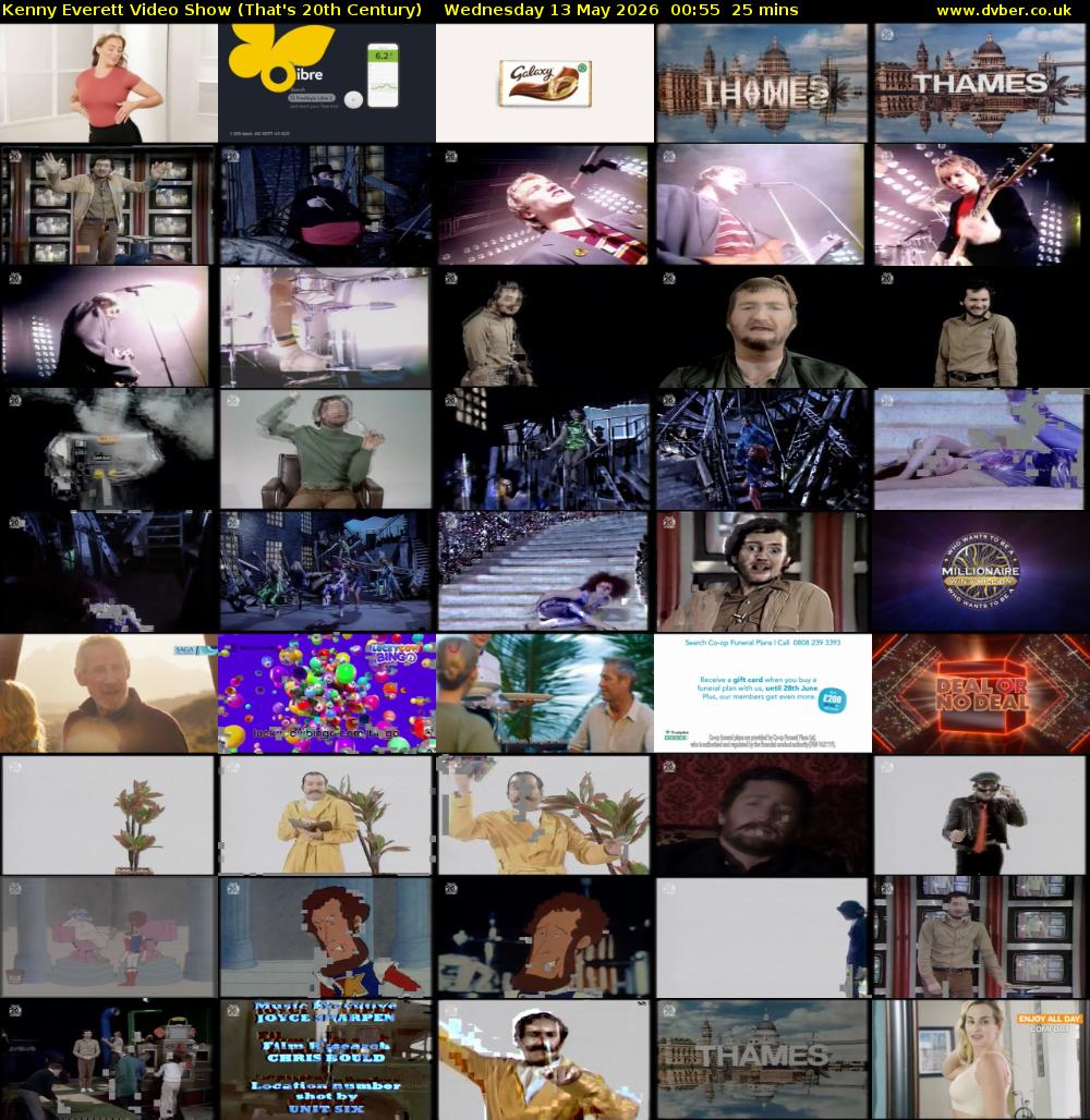 Kenny Everett Video Show (That's 20th Century) Wednesday 13 May 2026 00:55 - 01:20