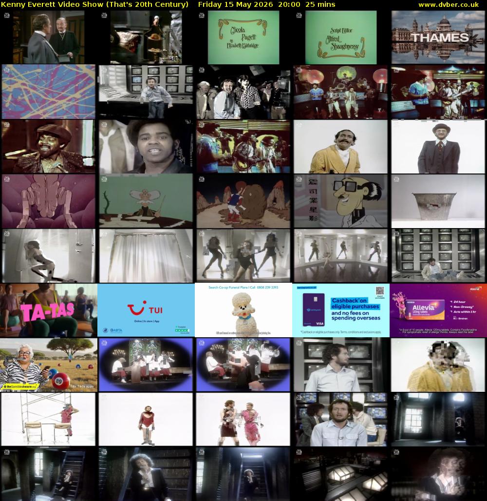 Kenny Everett Video Show (That's 20th Century) Friday 15 May 2026 20:00 - 20:25