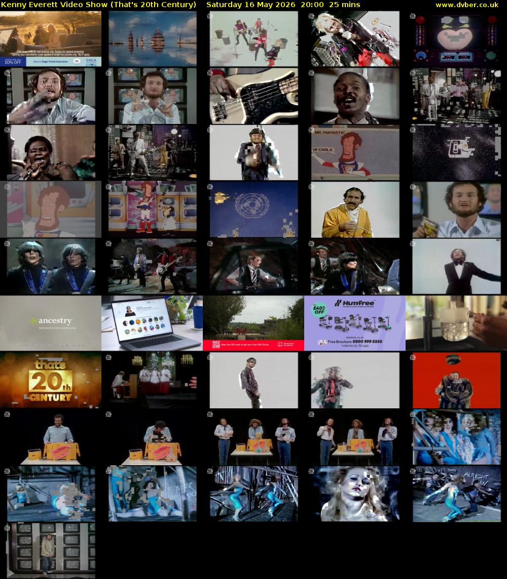 Kenny Everett Video Show (That's 20th Century) Saturday 16 May 2026 20:00 - 20:25