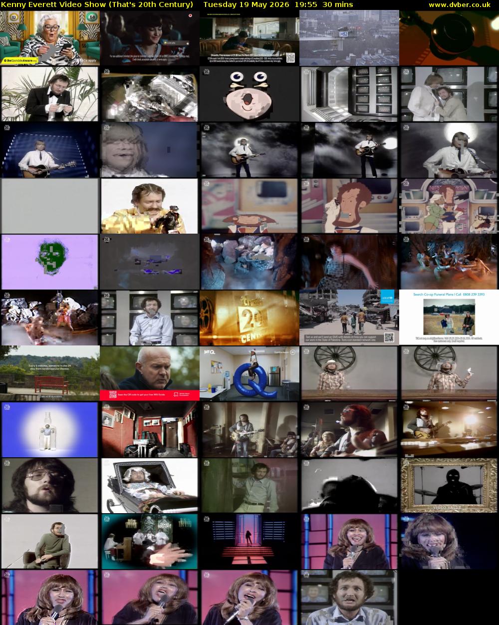 Kenny Everett Video Show (That's 20th Century) Tuesday 19 May 2026 19:55 - 20:25