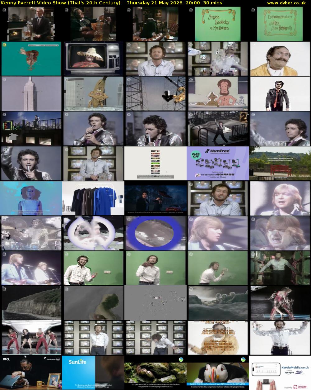 Kenny Everett Video Show (That's 20th Century) Thursday 21 May 2026 20:00 - 20:30
