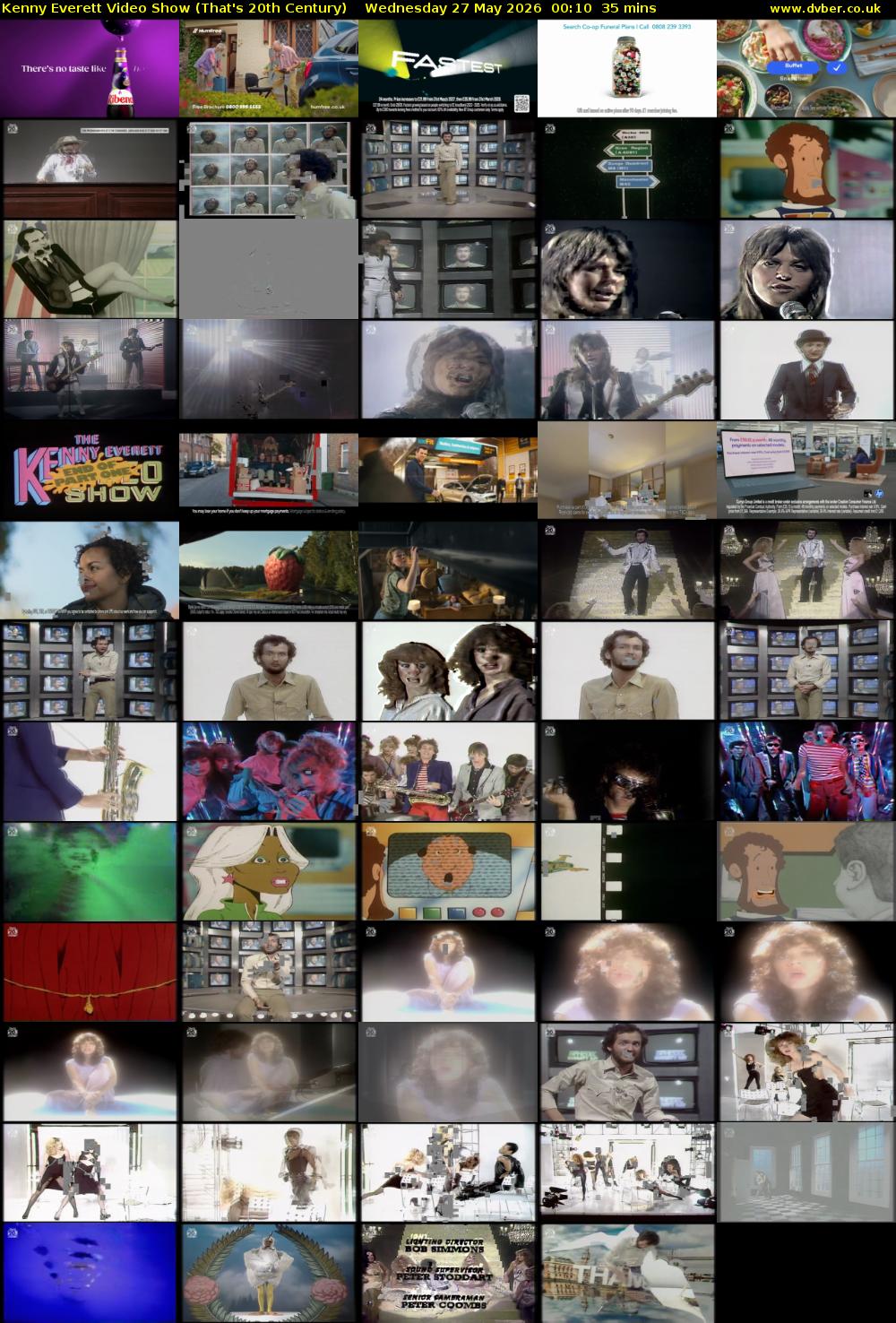 Kenny Everett Video Show (That's 20th Century) Wednesday 27 May 2026 00:10 - 00:45