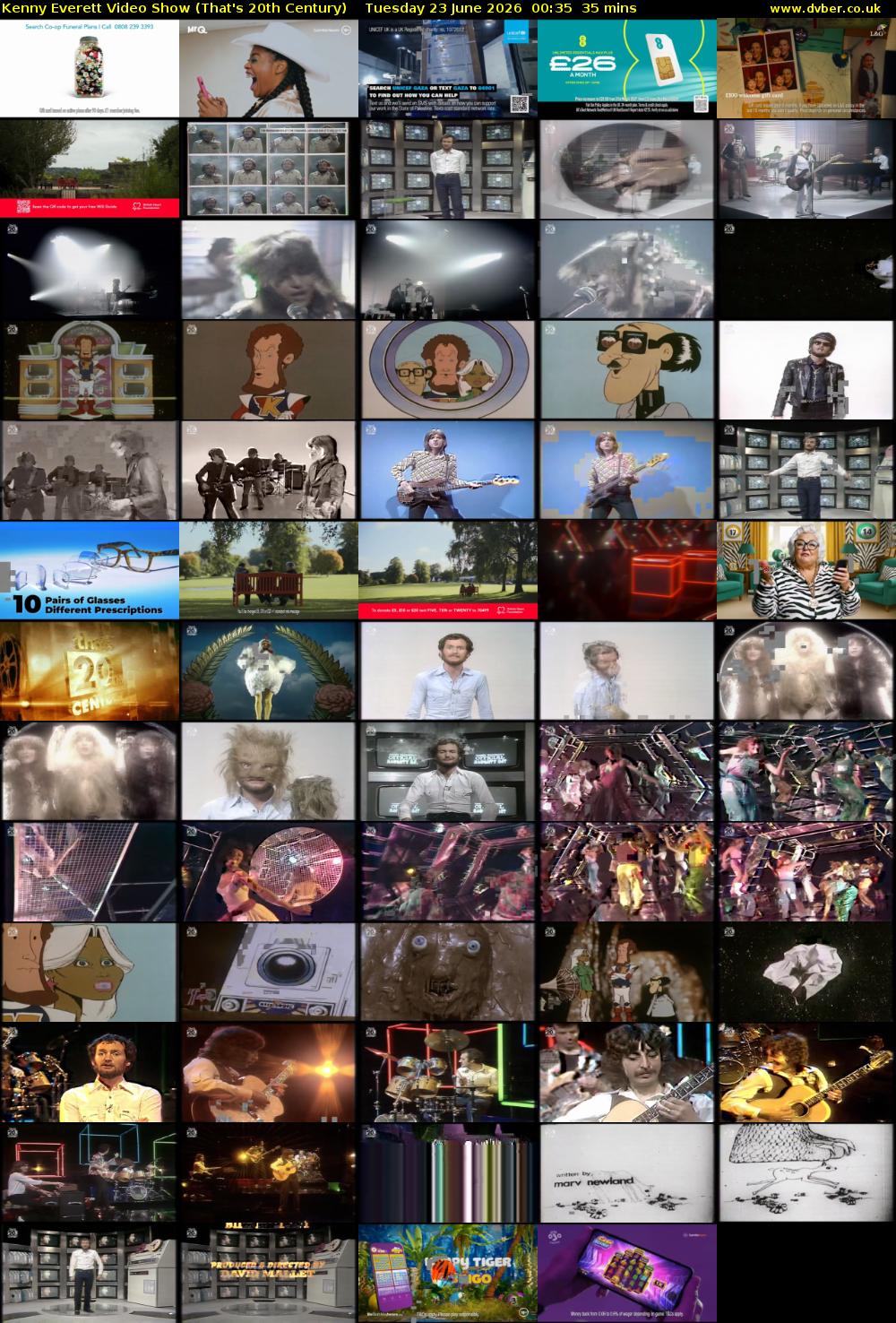 Kenny Everett Video Show (That's 20th Century) Tuesday 23 June 2026 00:35 - 01:10